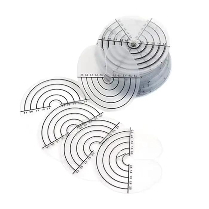 Protections thermiques pour Extensions de cheveux, 10 à 100 pièces, PVC transparent avec échelle, mo