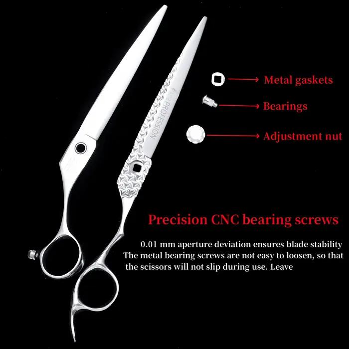 HISADA ciseaux de coiffeur professionnels 7.0 pouces machine de coupe de cheveux VG10 matériel cisea