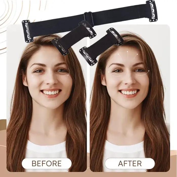 Bandes de lifting portables, sourcils et yeux invisibles réglables, sangle d'étirement élastique réu