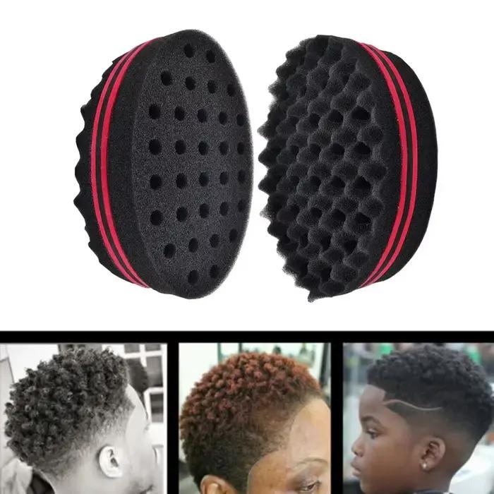 Brosse à cheveux torsadée magique double face, éponge nar, outil lavable, rouleau de vague, style de