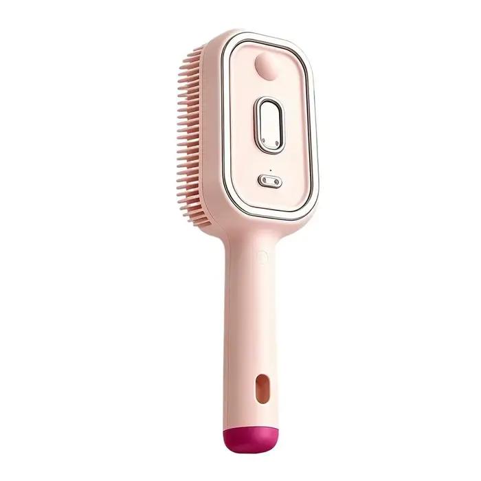 Brosse démêlante électrique 2-en-1 avec pulvérisation d'eau, peigne massant, brosse à coussin d'air,