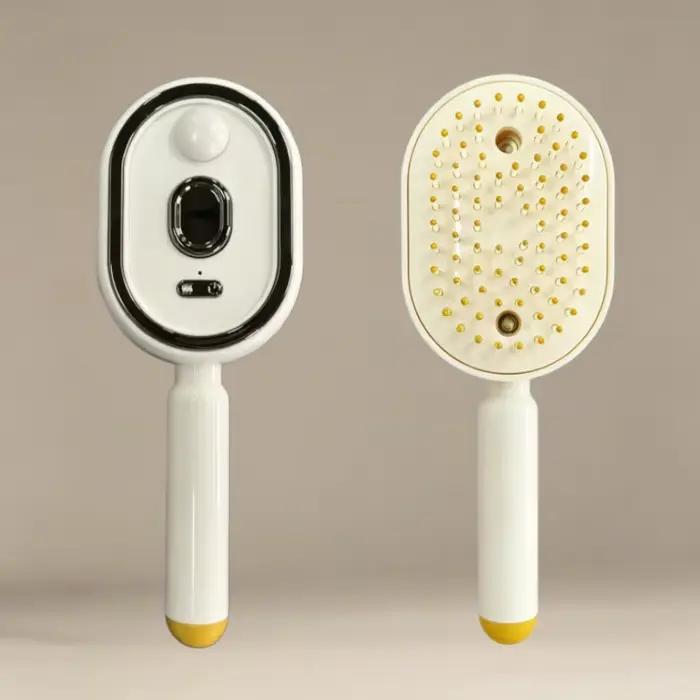 Brosse à cheveux électrique, lisseur, styler – Utilisation sur cheveux mouillés avec pulvérisation d