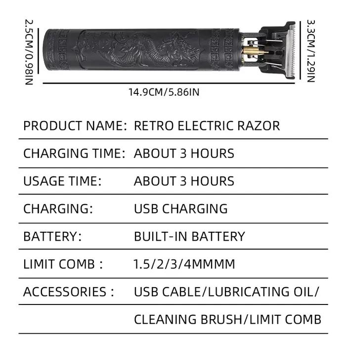Rasoir de coupe de cheveux pour hommes tondeuse Rechargeable