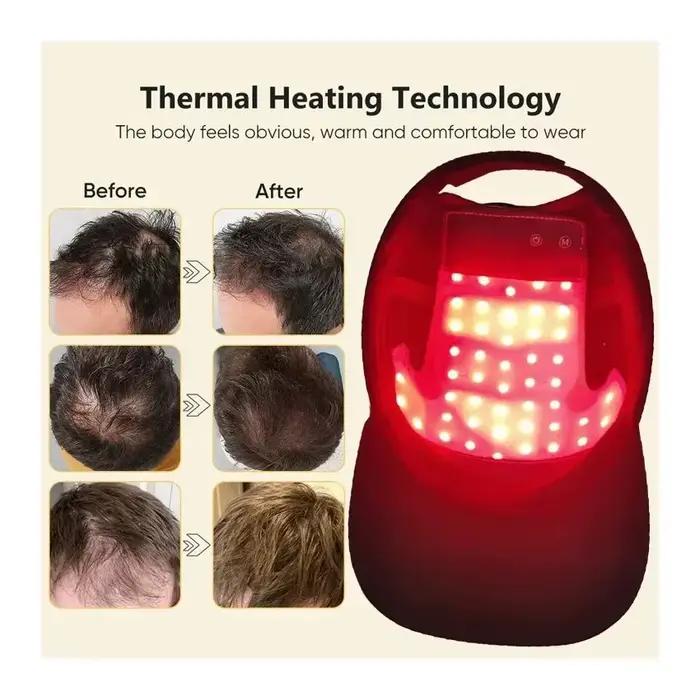 Bonnet de thérapie à la lumière rouge LED