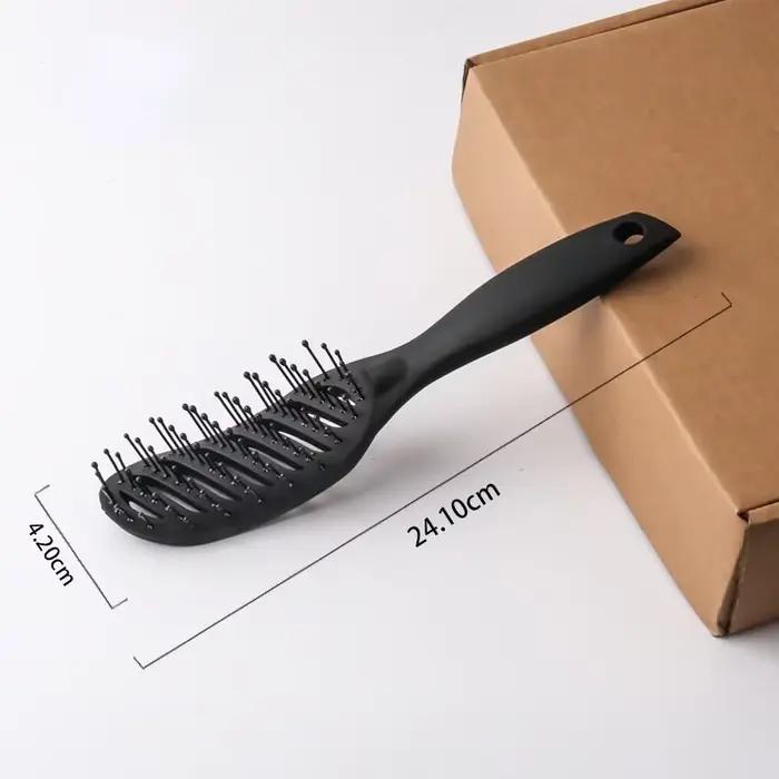 Brosse démêlante 9 rangées pour cheveux raides