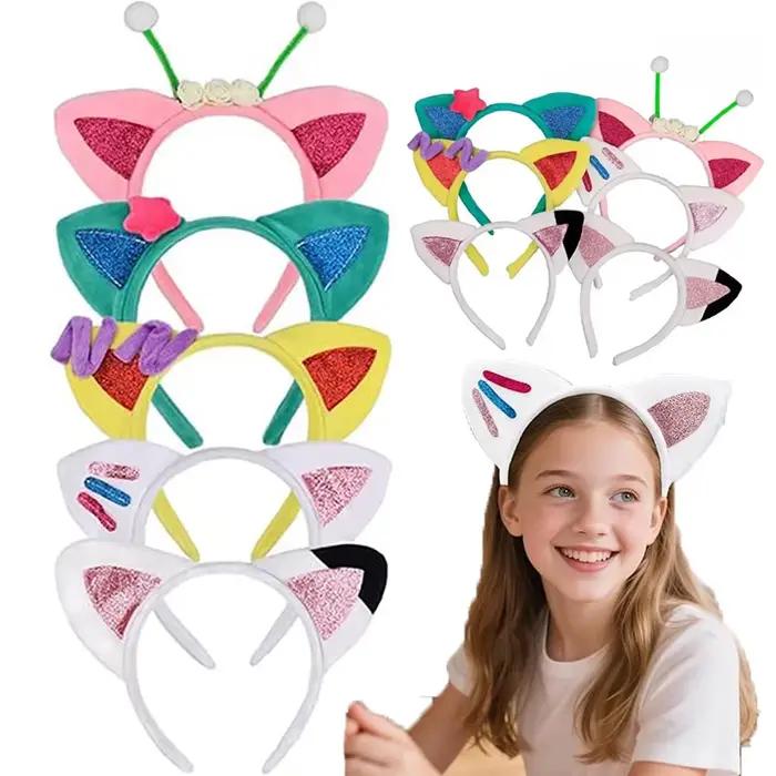 Serre-têtes Gabby avec oreilles de chat pour enfants et filles