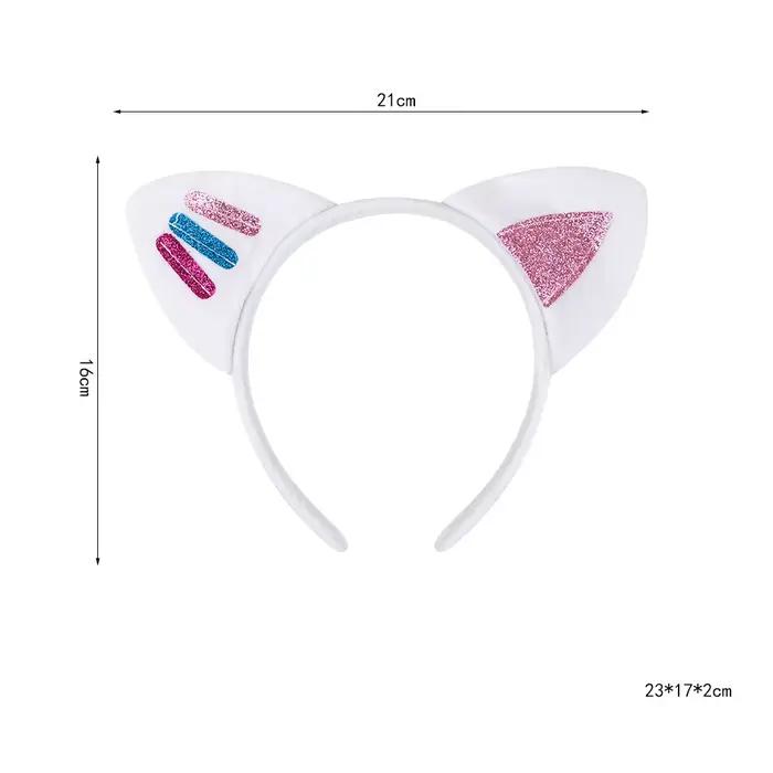 Serre-têtes Gabby avec oreilles de chat pour enfants et filles