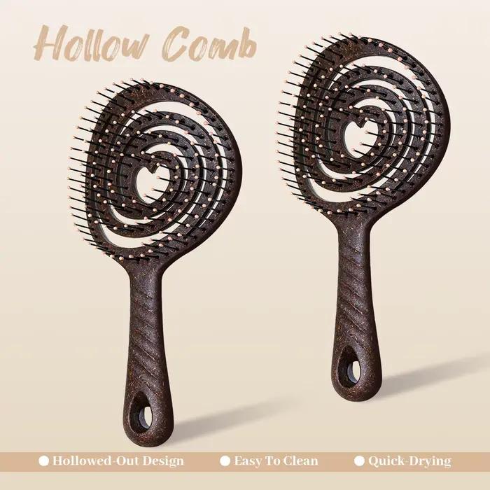 Brosse à cheveux en poils de sanglier