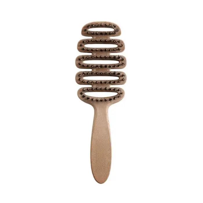 Brosse à cheveux en poils de sanglier