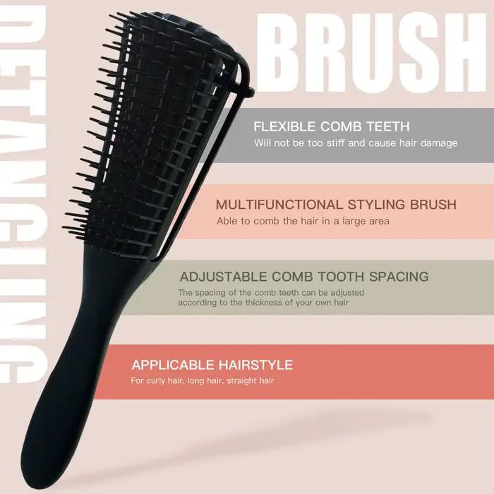 Ensemble de 5 brosses démêlantes