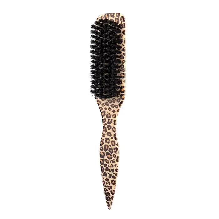 Brosse à cheveux en poils de sanglier pour queue de cheval lisse
