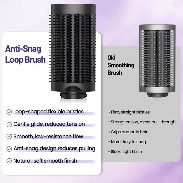 Brosse démêlante lissante anti-emmêlement portable pour coiffure