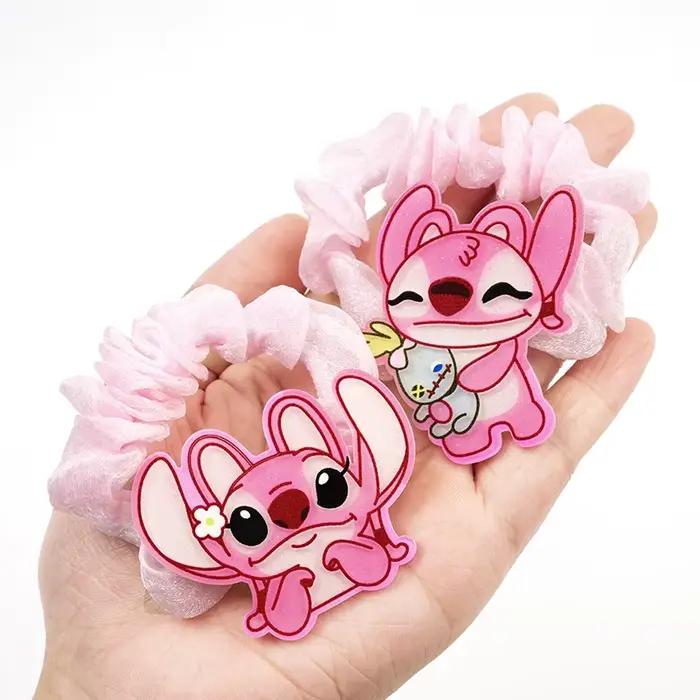 3/5/10 pièces Cercle de cheveux pour filles motif ange ‌ Lilo & Stitch ‌ Élastique