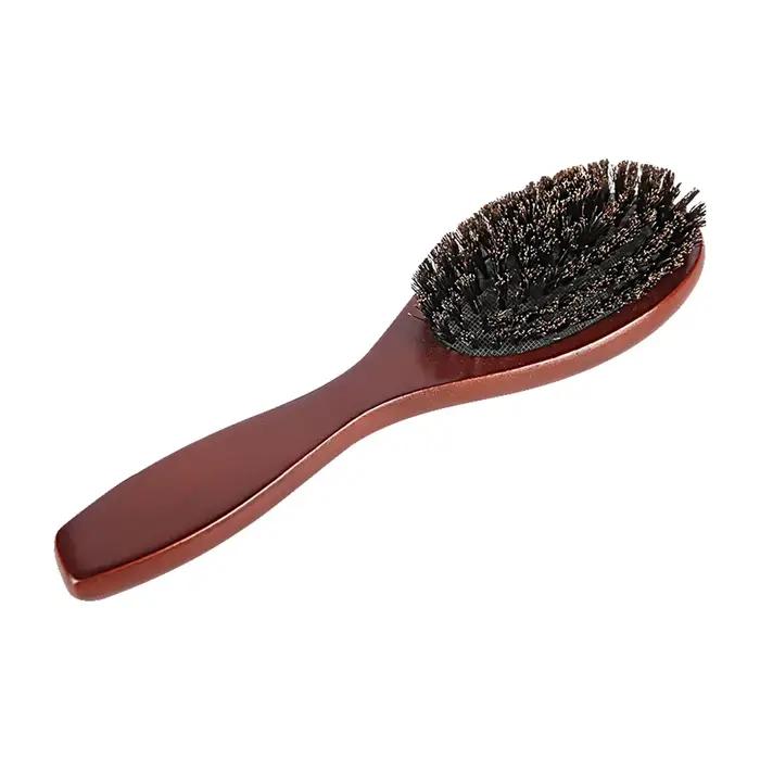 Brosse à cheveux en poils de sanglier naturels