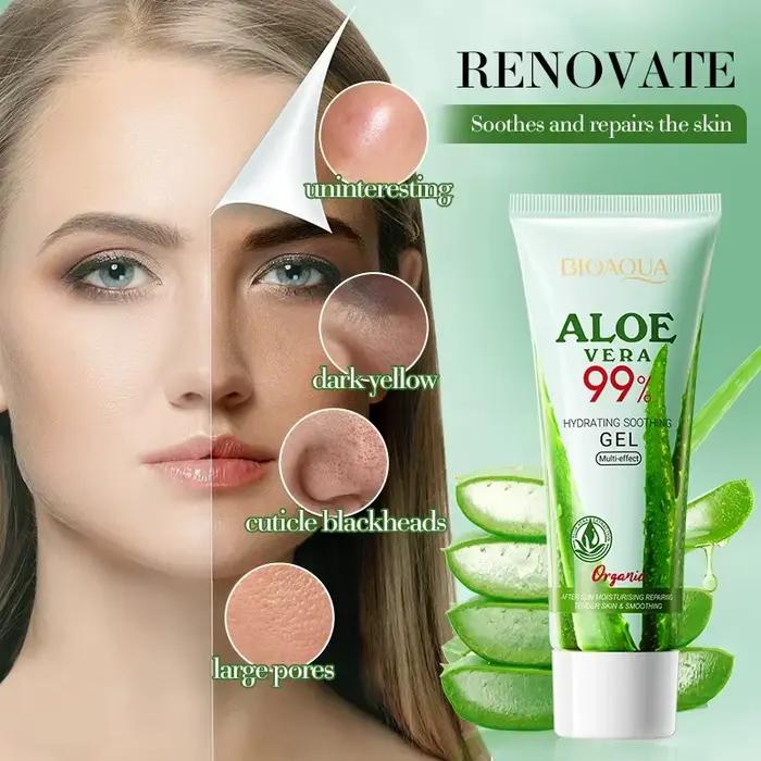 Gel d'aloe vera hydratant