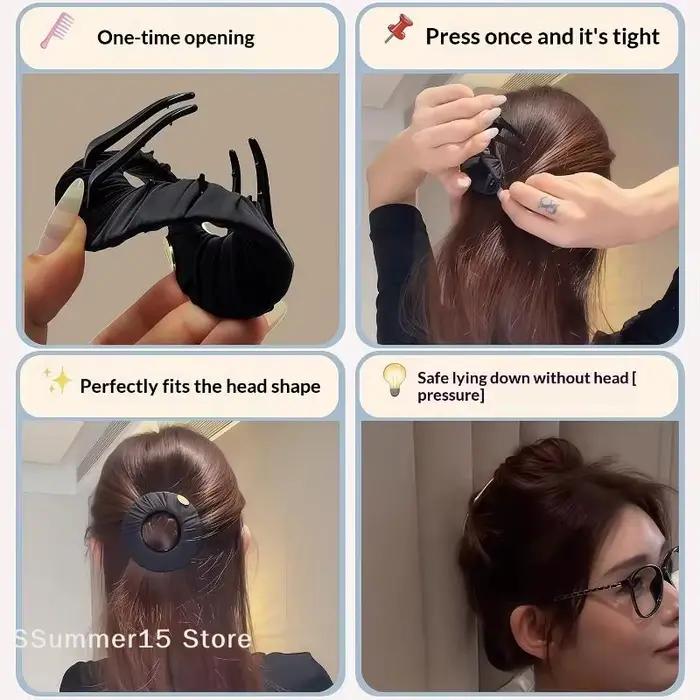 【R】Pince à cheveux créative en forme de crêpe