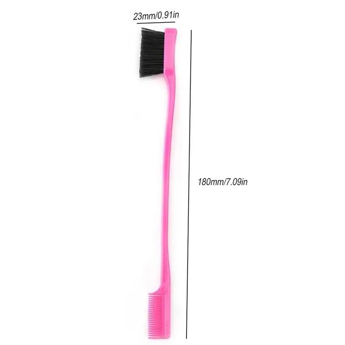 10/20 brosses double face pour le contrôle des bords des cheveux - Multifonctionnelles