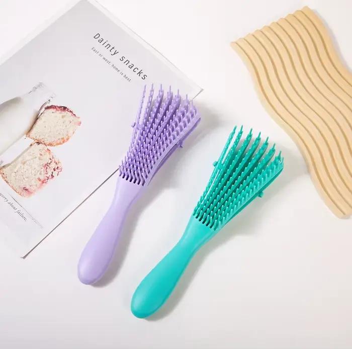 Brosse à cheveux démêlante brosse de Massage du cuir chevelu peigne à cheveux brosse démêlante pour brosse à cheveux démêlante bouclée femmes hommes Salon