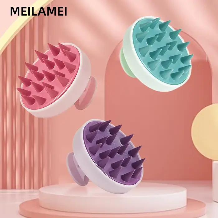 Brosse de massage du cuir chevelu en silicone