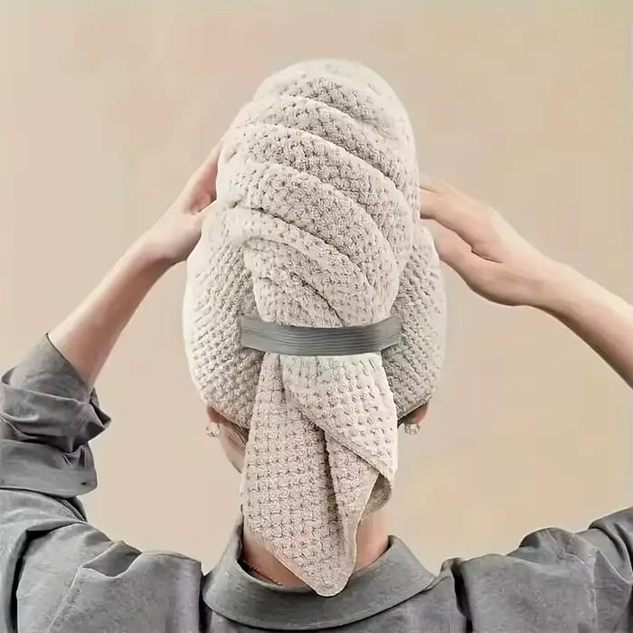 Grande serviette de séchage de cheveux