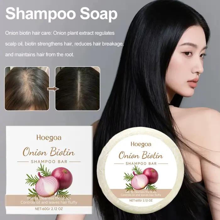 Shampoing à la biotine à l'oignon