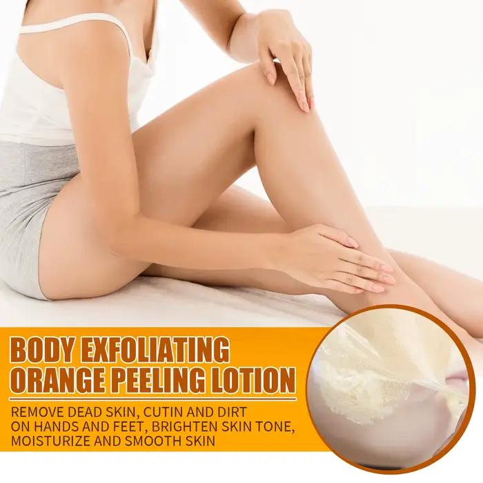 Lotion Peeling à l'orange pour la peau foncée