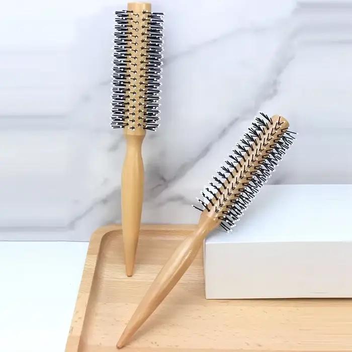 Mini brosse à cheveux ronde en Nylon