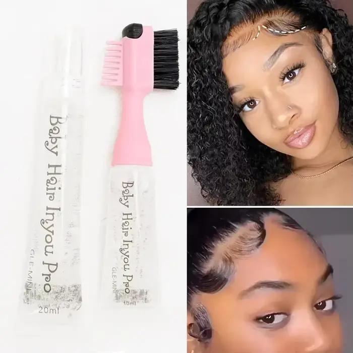 Gel coiffant pour cheveux avec brosse 3 en 1