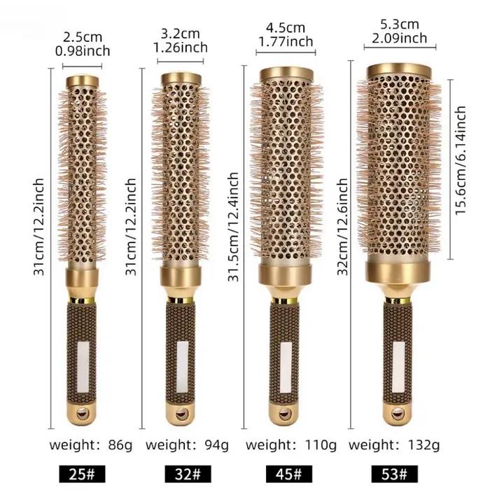 Brosse à cheveux extra longue résistante à la chaleur