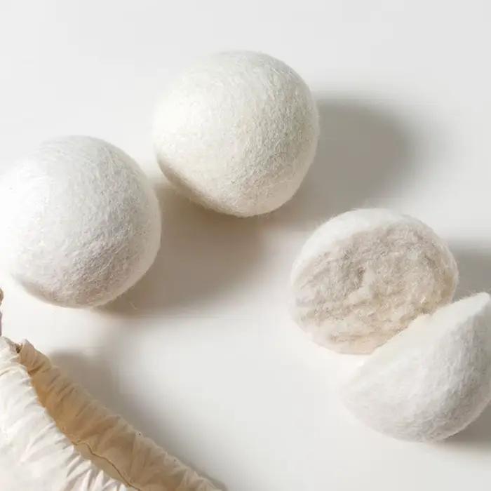Boules de séchage en laine réutilisables