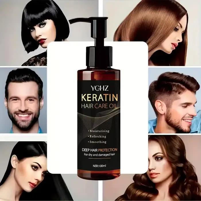 Huile capillaire à la kératine