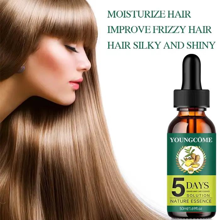 Huile essentielle de gingembre pour cheveux