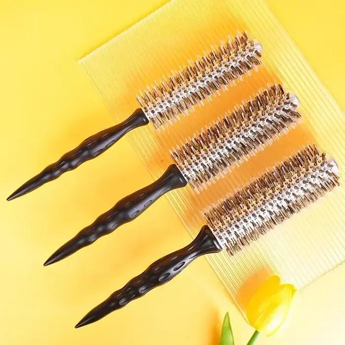Brosse professionnelle de coiffure à poils de sanglier