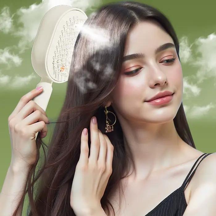 Brosse à vapeur électrique pour cheveux