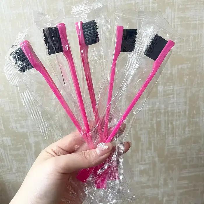 10/20 brosses double face pour le contrôle des bords des cheveux - Multifonctionnelles