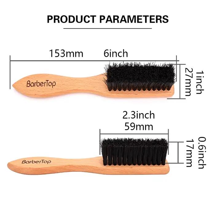 Barbertop hommes brosse à barbe manche en bois