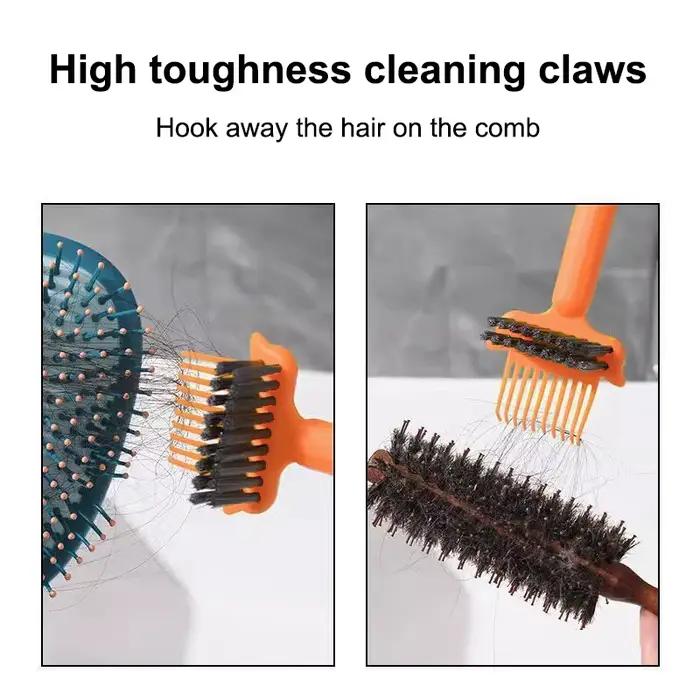Outil de nettoyage de brosse à cheveux 2 en 1