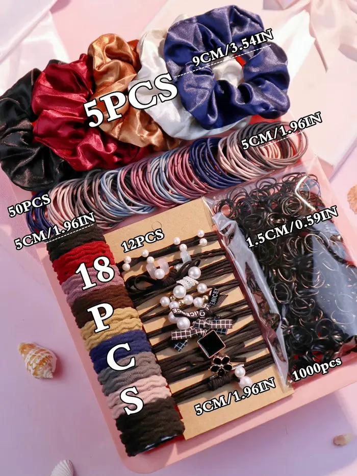 Ensemble d'accessoires pour cheveux foncés pour femmes
