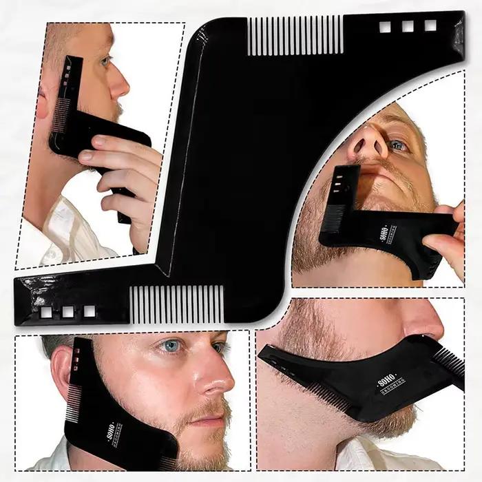 Peigne modèle de mise en forme de barbe pour hommes