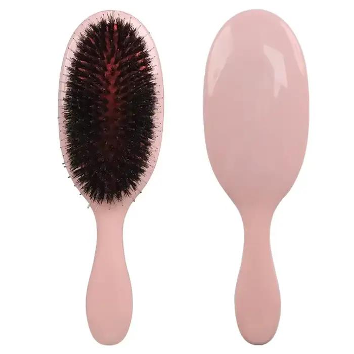 Brosse d'extension de cheveux en poils de sanglier pour Salon de coiffure