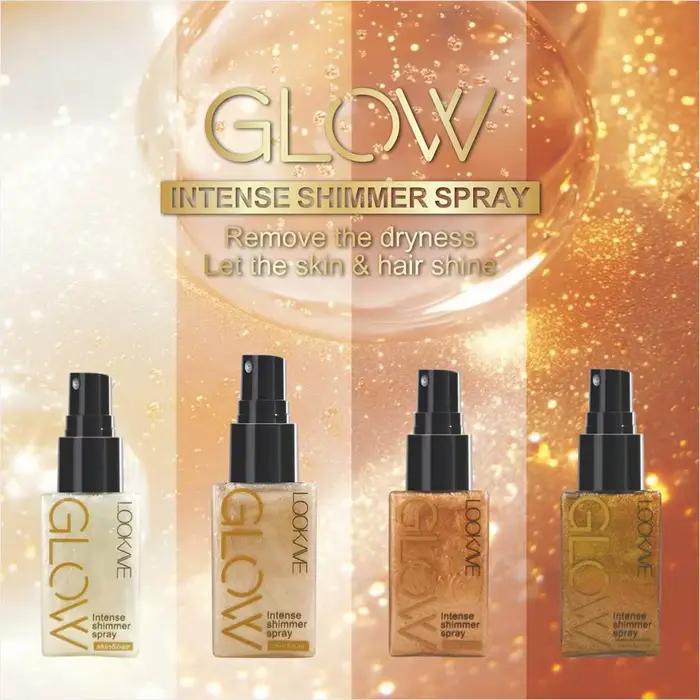 Nouveau Spray Huile Scintillante Imperméable Longue Durée Hydratant Effet Or Bronze Contouring Illuminateur Corps et Visage Outils de Maquillage Pailleté