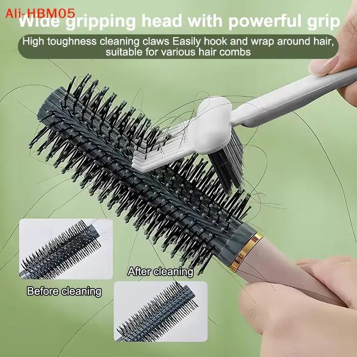(HB05) Outil de nettoyage de brosse à cheveux 2 en 1