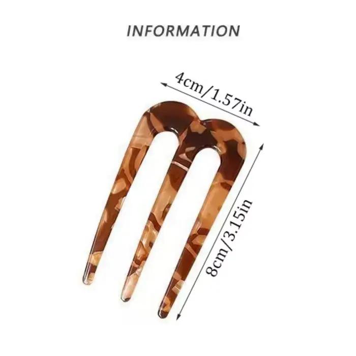 Épingles à cheveux françaises de luxe en acrylique