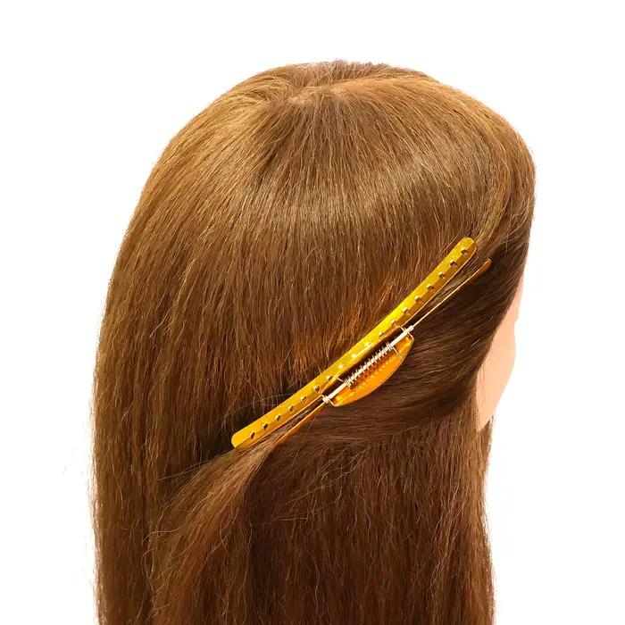Pince à cheveux en métal pour salon de coiffure professionnel