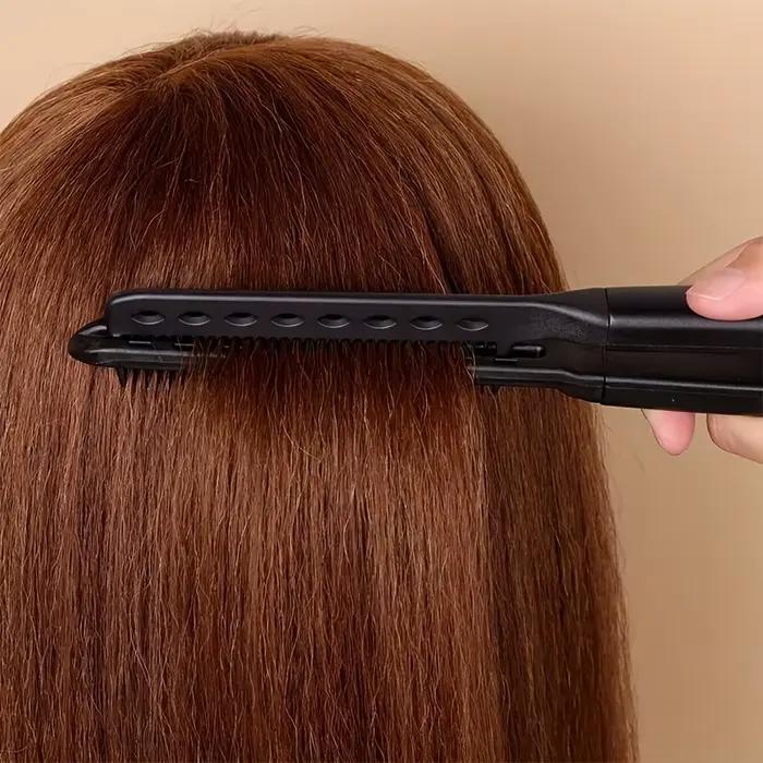 Peigne à cheveux lisses en forme de V