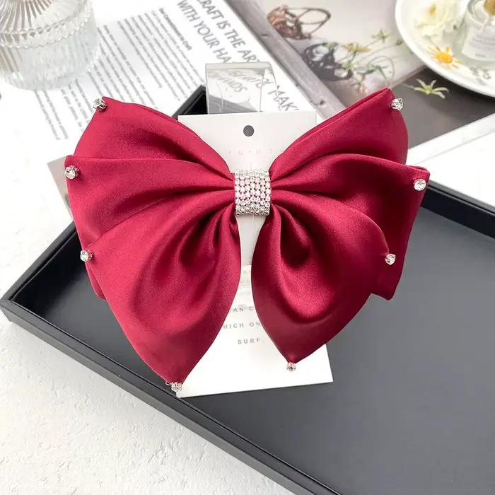 Pince à nœud en satin biscuits pour femme