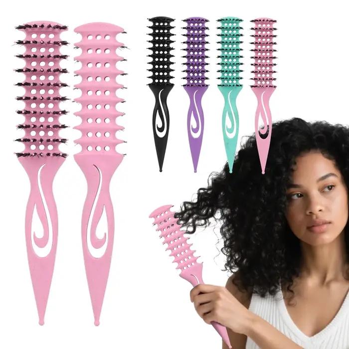 Brosse à cheveux démêlante en poils de Nylon creux
