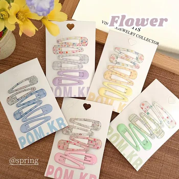 Épingle à cheveux florale style Ins