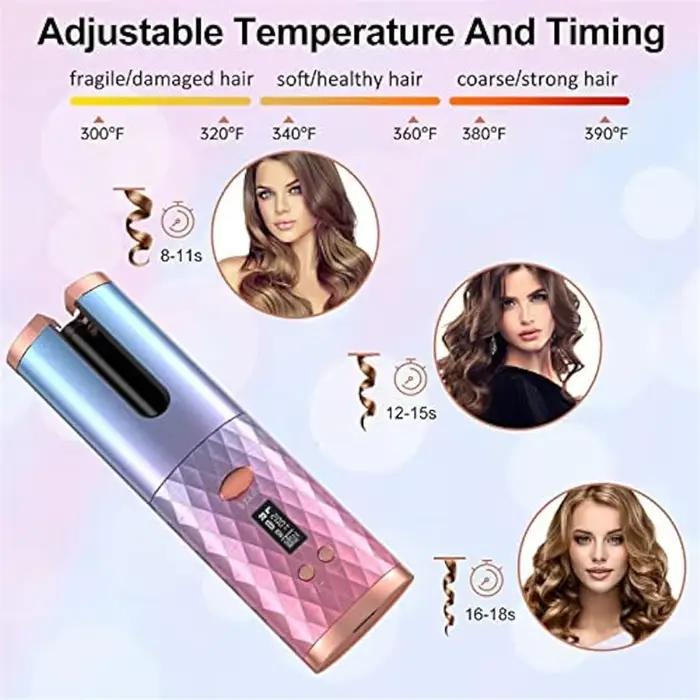 Fer à friser automatique sans fil