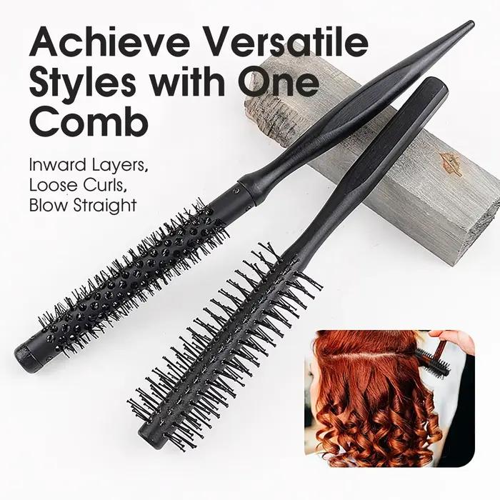 Brosse à rouleau rond antistatique noire